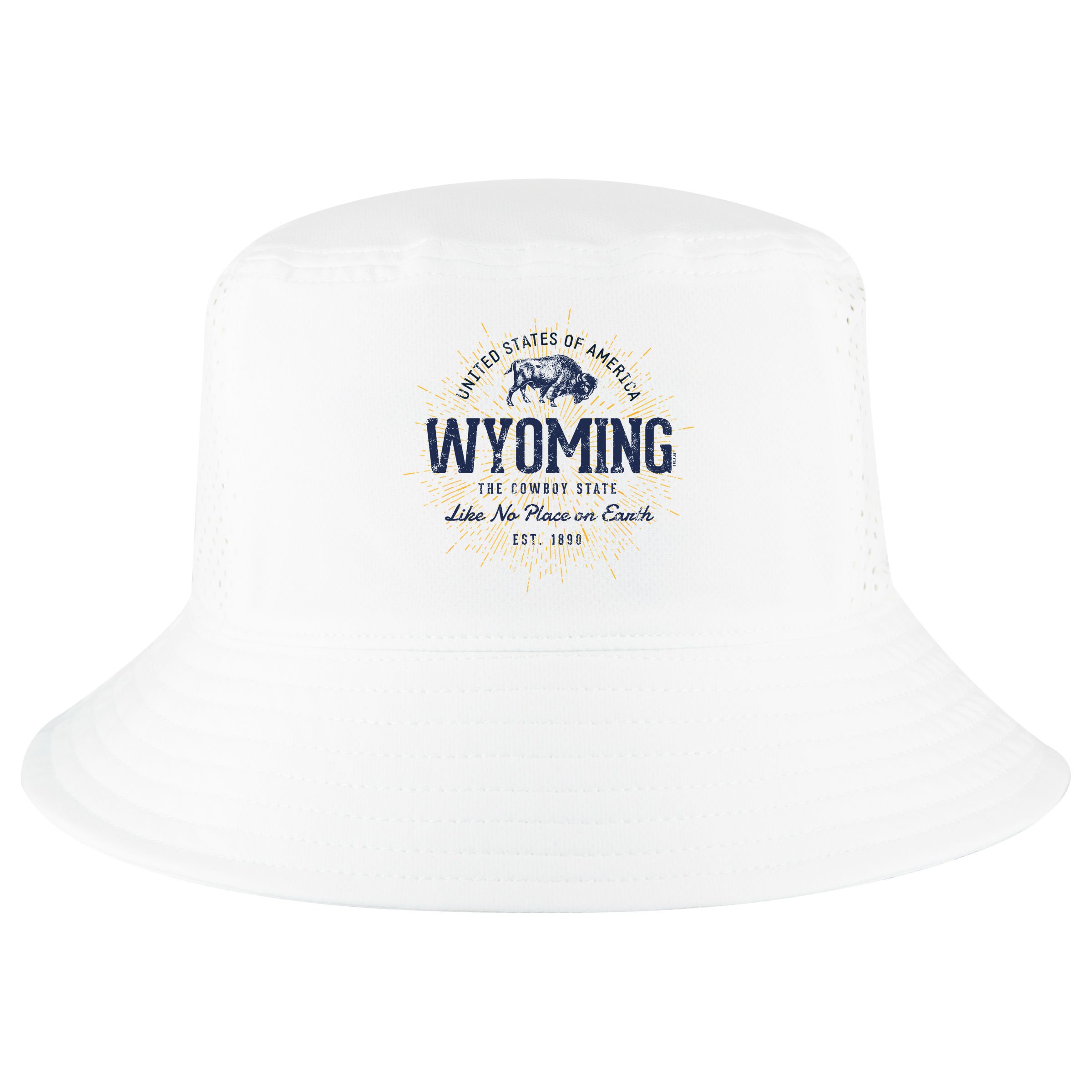 Retro Vintage State Of Wyoming Cool Comfort Performance Bucket Hat