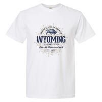 Retro Vintage State Of Wyoming Garment-Dyed Heavyweight T-Shirt