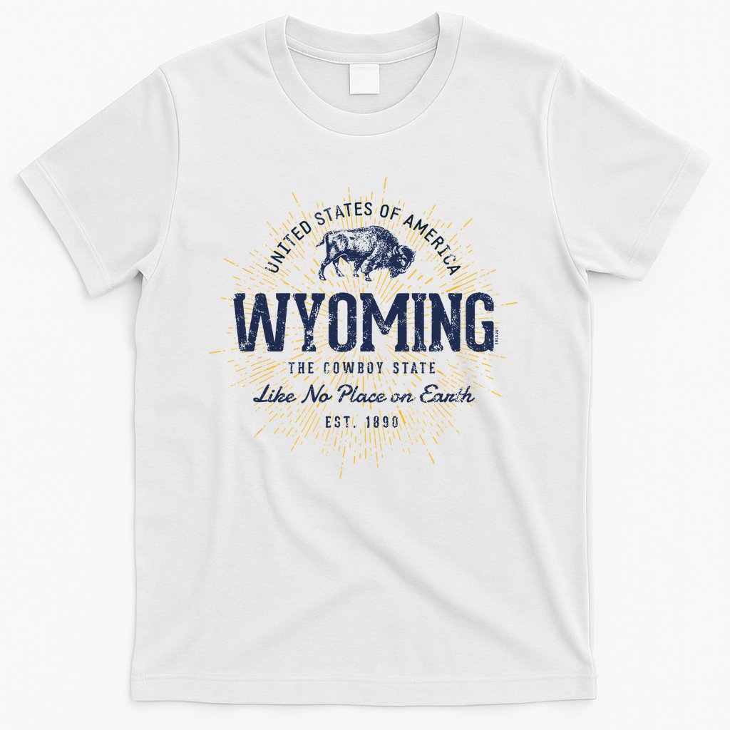 Retro Vintage State Of Wyoming T-Shirt