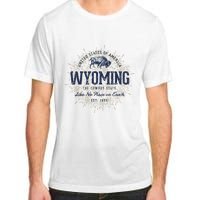 Retro Vintage State Of Wyoming Adult ChromaSoft Performance T-Shirt