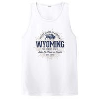 Retro Vintage State Of Wyoming PosiCharge Competitor Tank