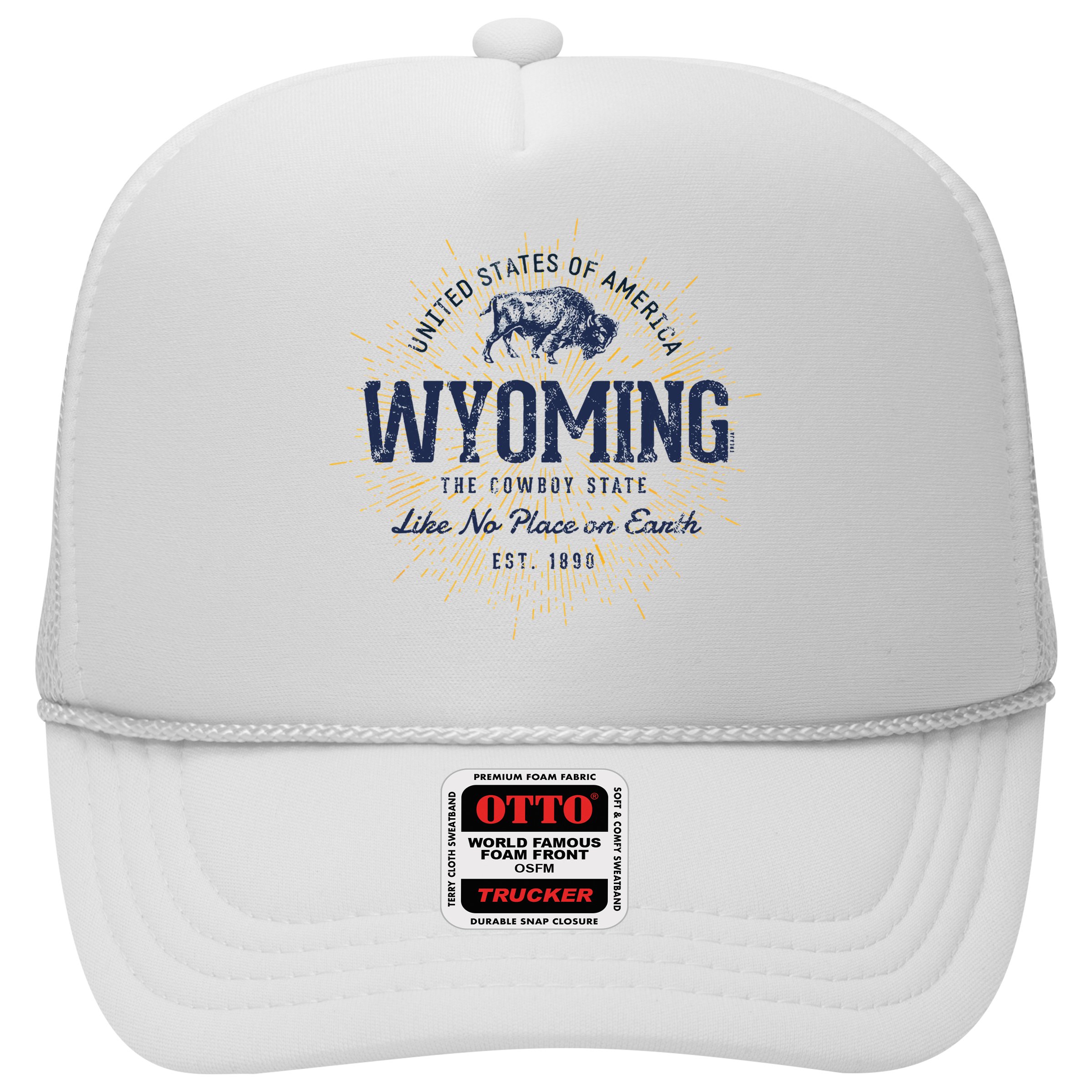Retro Vintage State Of Wyoming Hat