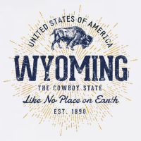 Retro Vintage State Of Wyoming Toddler T-Shirt