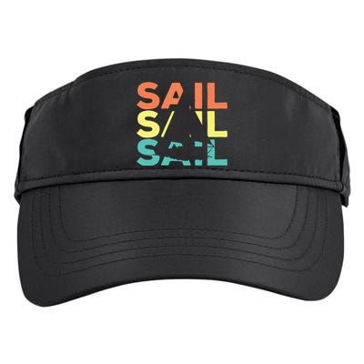 Retro Vintage Sail Sailing Gift Adult Drive Performance Visor