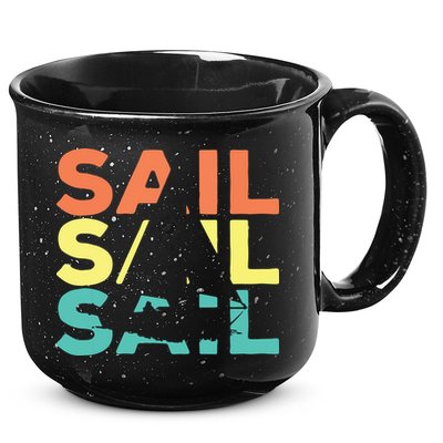 Retro Vintage Sail Sailing Gift 15oz Campfire Ceramic Mug