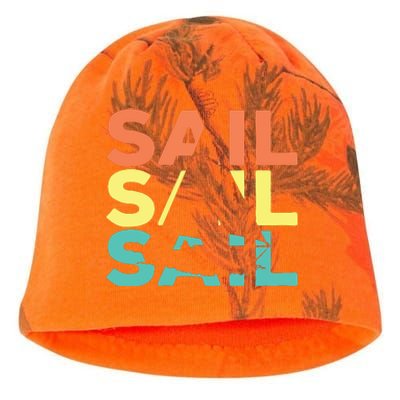 Retro Vintage Sail Sailing Gift Kati - Camo Knit Beanie