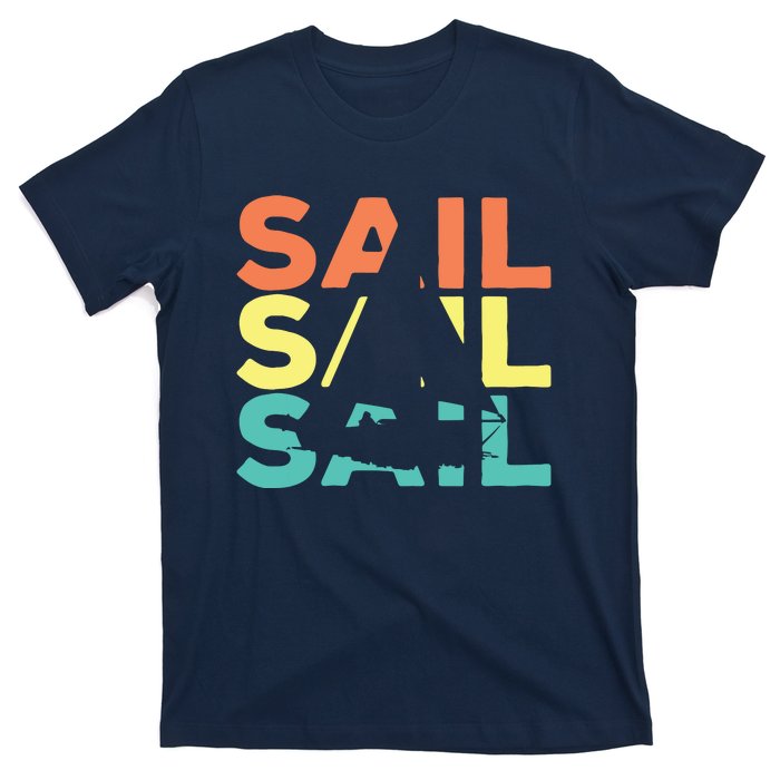 Retro Vintage Sail Sailing Gift T-Shirt