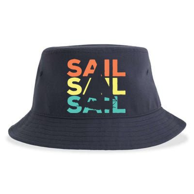 Retro Vintage Sail Sailing Gift Sustainable Bucket Hat