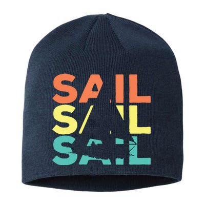 Retro Vintage Sail Sailing Gift Sustainable Beanie