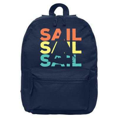Retro Vintage Sail Sailing Gift 16 in Basic Backpack