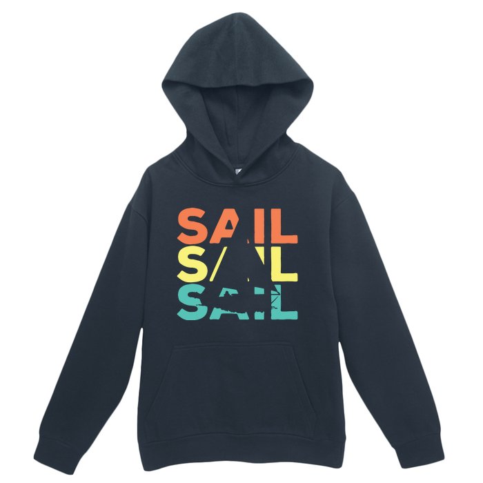 Retro Vintage Sail Sailing Gift Urban Pullover Hoodie