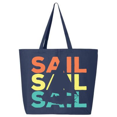 Retro Vintage Sail Sailing Gift 25L Jumbo Tote