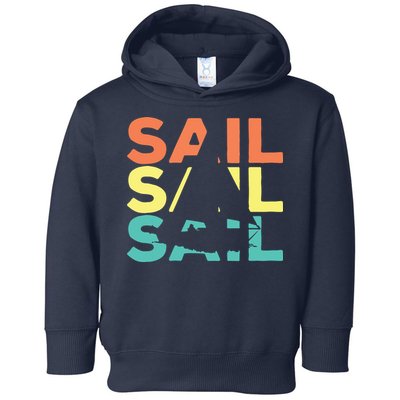 Retro Vintage Sail Sailing Gift Toddler Hoodie