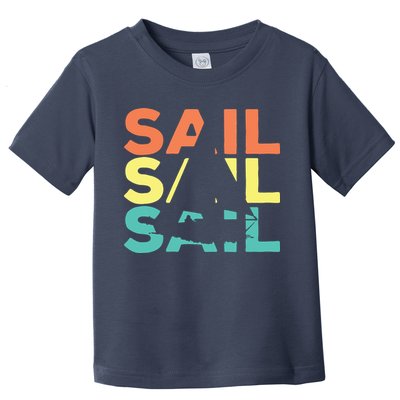 Retro Vintage Sail Sailing Gift Toddler T-Shirt