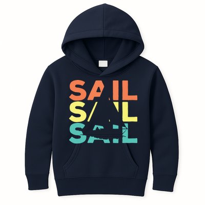 Retro Vintage Sail Sailing Gift Kids Hoodie