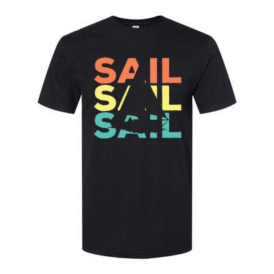 Retro Vintage Sail Sailing Gift Softstyle® CVC T-Shirt