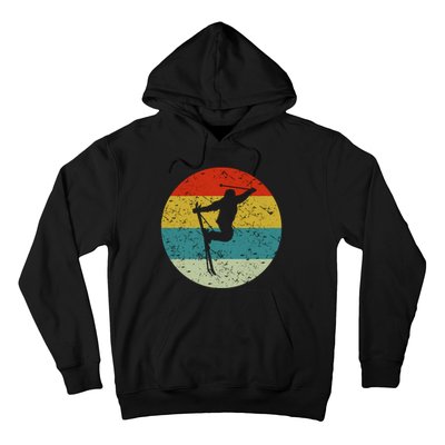 Retro Vintage Skiing Hoodie