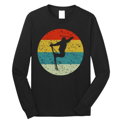 Retro Vintage Skiing Long Sleeve Shirt