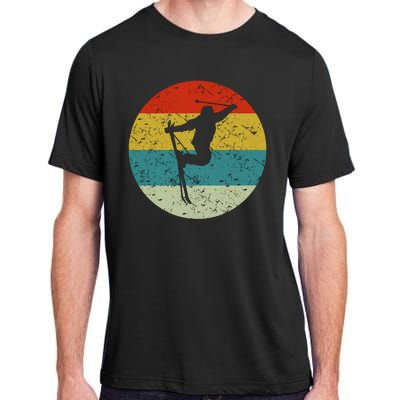 Retro Vintage Skiing Adult ChromaSoft Performance T-Shirt