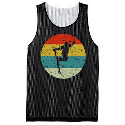 Retro Vintage Skiing Mesh Reversible Basketball Jersey Tank