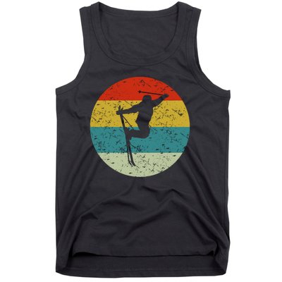 Retro Vintage Skiing Tank Top