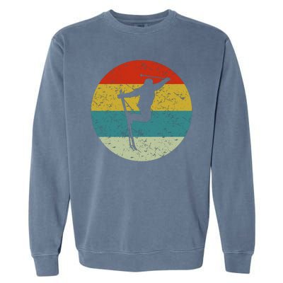 Retro Vintage Skiing Garment-Dyed Sweatshirt