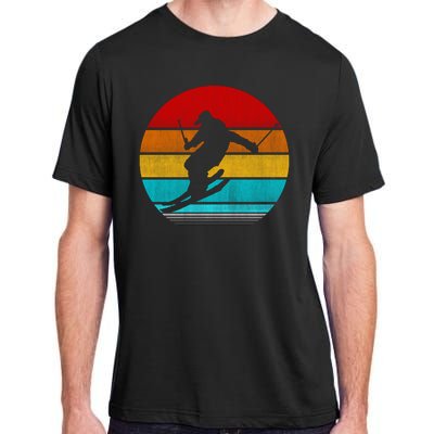 Retro Vintage Ski Adult ChromaSoft Performance T-Shirt