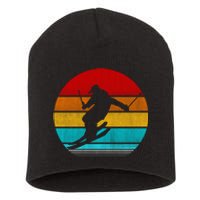 Retro Vintage Ski Short Acrylic Beanie