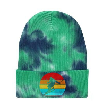 Retro Vintage Ski Tie Dye 12in Knit Beanie