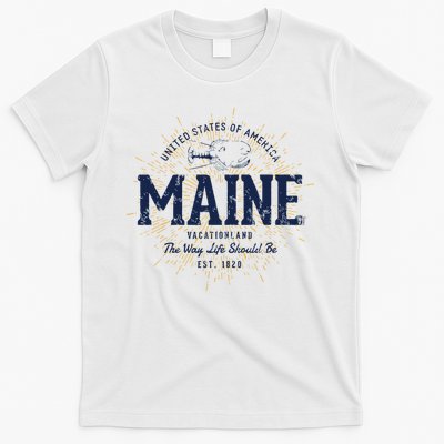 Retro Vintage State Of Maine T-Shirt