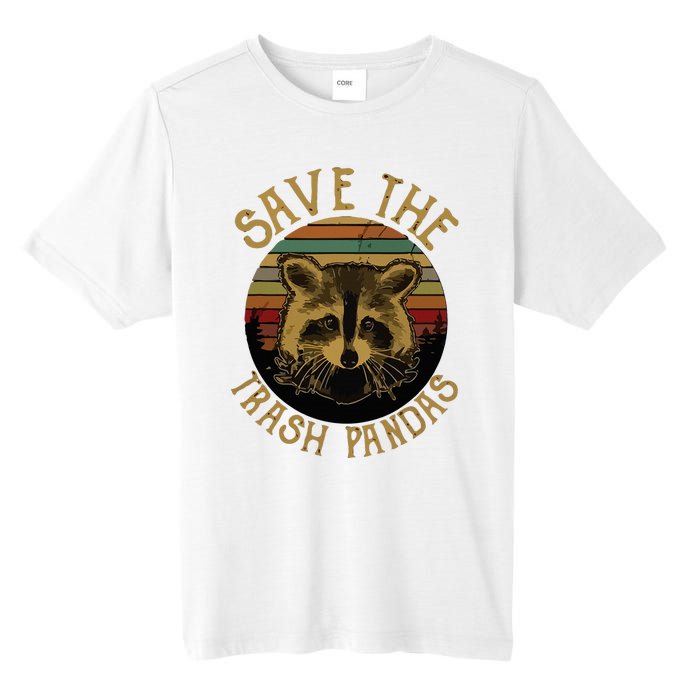 Retro Vintage Save The Trash Pandas Funny Raccoon Animal Tall Fusion ChromaSoft Performance T-Shirt