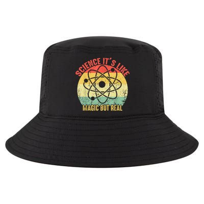 Retro Vintage Science Like Magic But Real Gift Cool Comfort Performance Bucket Hat