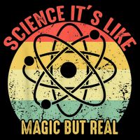 Retro Vintage Science Like Magic But Real Gift Daily Commute Backpack