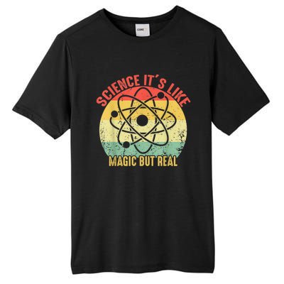 Retro Vintage Science Like Magic But Real Gift Tall Fusion ChromaSoft Performance T-Shirt