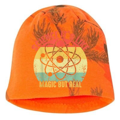 Retro Vintage Science Like Magic But Real Gift Kati - Camo Knit Beanie