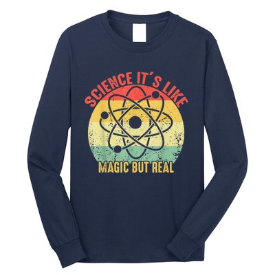 Retro Vintage Science Like Magic But Real Gift Long Sleeve Shirt