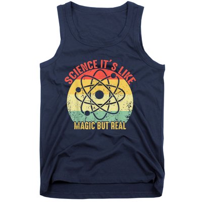 Retro Vintage Science Like Magic But Real Gift Tank Top