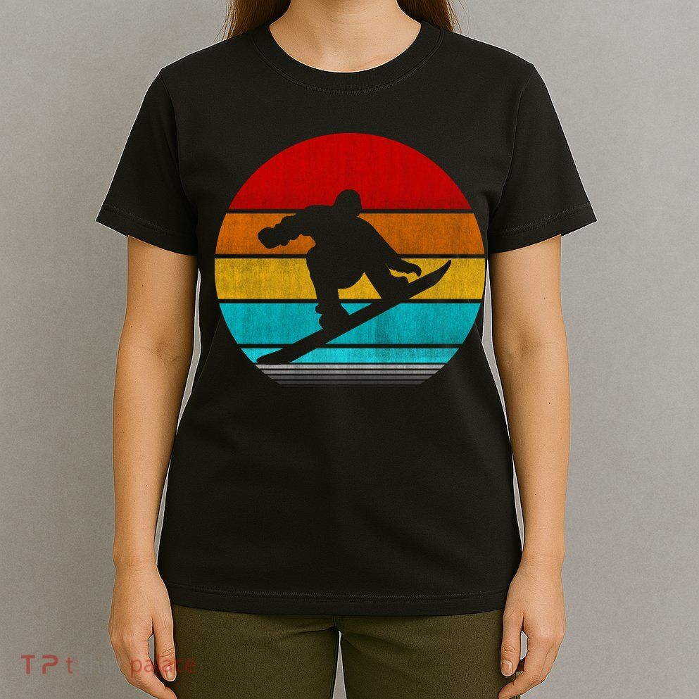 Retro Vintage Snowboard T-Shirt