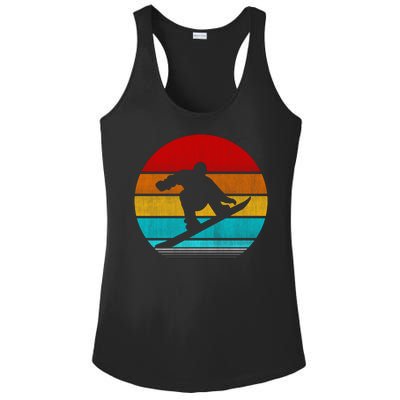 Retro Vintage Snowboard Ladies PosiCharge Competitor Racerback Tank