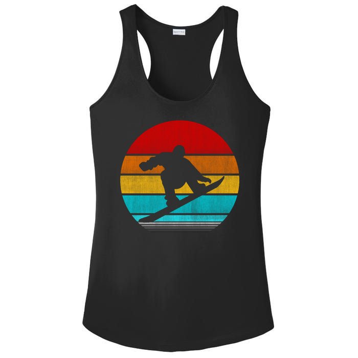 Retro Vintage Snowboard Ladies PosiCharge Competitor Racerback Tank