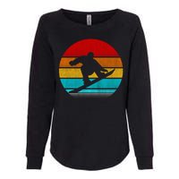 Retro Vintage Snowboard Womens California Wash Sweatshirt