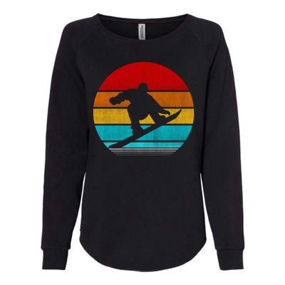 Retro Vintage Snowboard Womens California Wash Sweatshirt