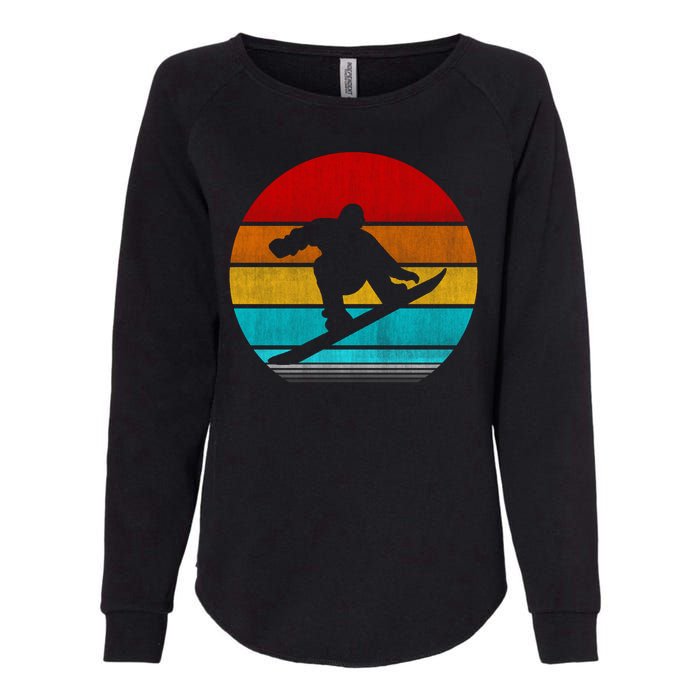 Retro Vintage Snowboard Womens California Wash Sweatshirt