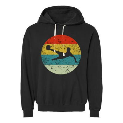 Retro Vintage Soccer Garment-Dyed Fleece Hoodie