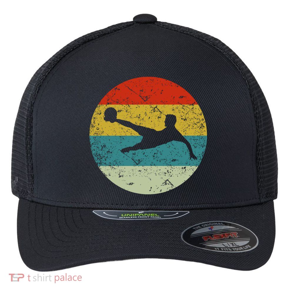 Retro Vintage Soccer Flexfit Unipanel Trucker Cap