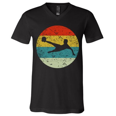Retro Vintage Soccer V-Neck T-Shirt