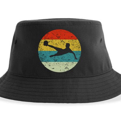 Retro Vintage Soccer Sustainable Bucket Hat