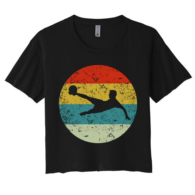 Retro Vintage Soccer Crop Top