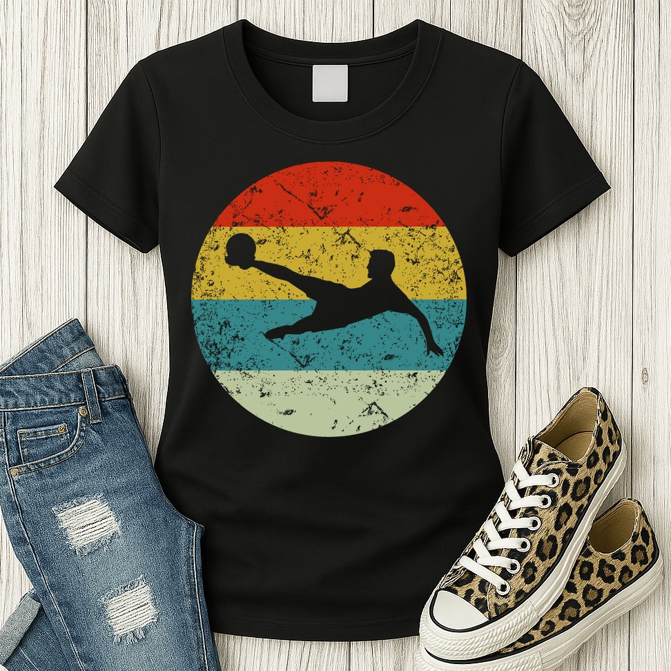 Retro Vintage Soccer Womens T-Shirt
