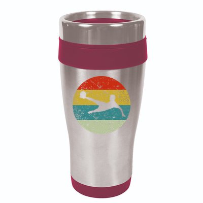 Retro Vintage Soccer 16oz Travel Tumbler